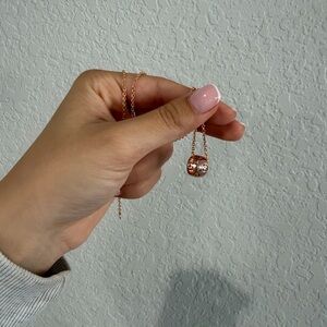 Gucci Rose Gold Barrel Pendant Necklace (GWP)